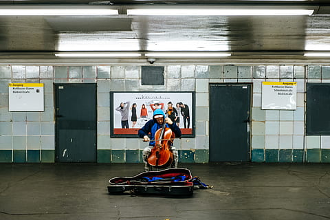 berlin, germany, cello, metro, metro station, subway, underground HD wallpaper