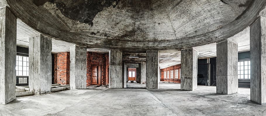 gray concrete building, architecture, built structure, window HD wallpaper