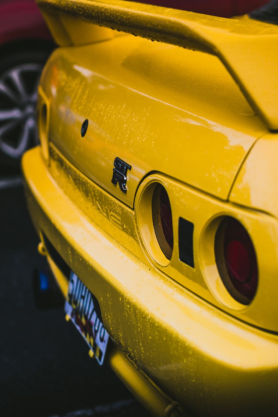 Nissan Skyline GTR, yellow, mode of transportation, car, land vehicle