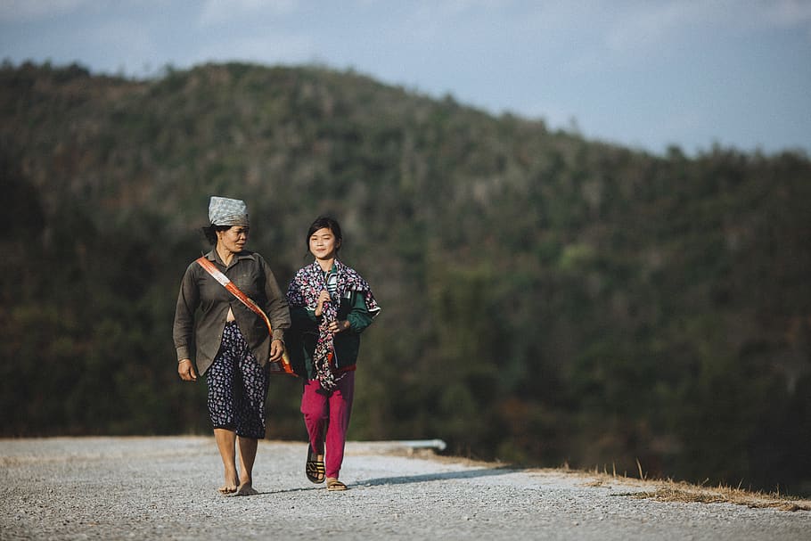vietnam, two people, women, adult, full length, togetherness HD wallpaper