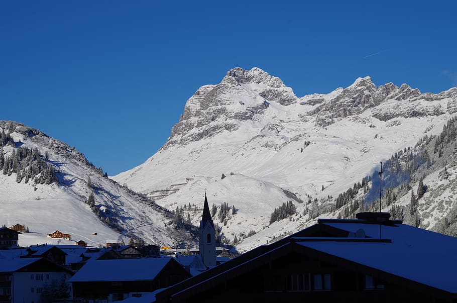 winter, snow, cold, nature, landscape, alpine, wintry, snow landscape HD wallpaper