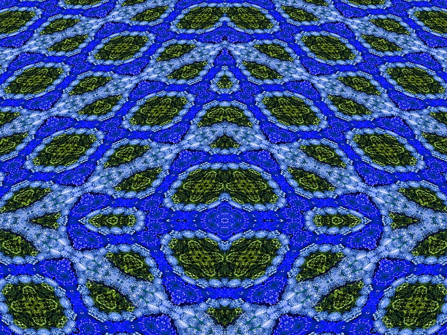 Photo-manipulation of flowers rendered for symmetry and depth perspective HD wallpaper