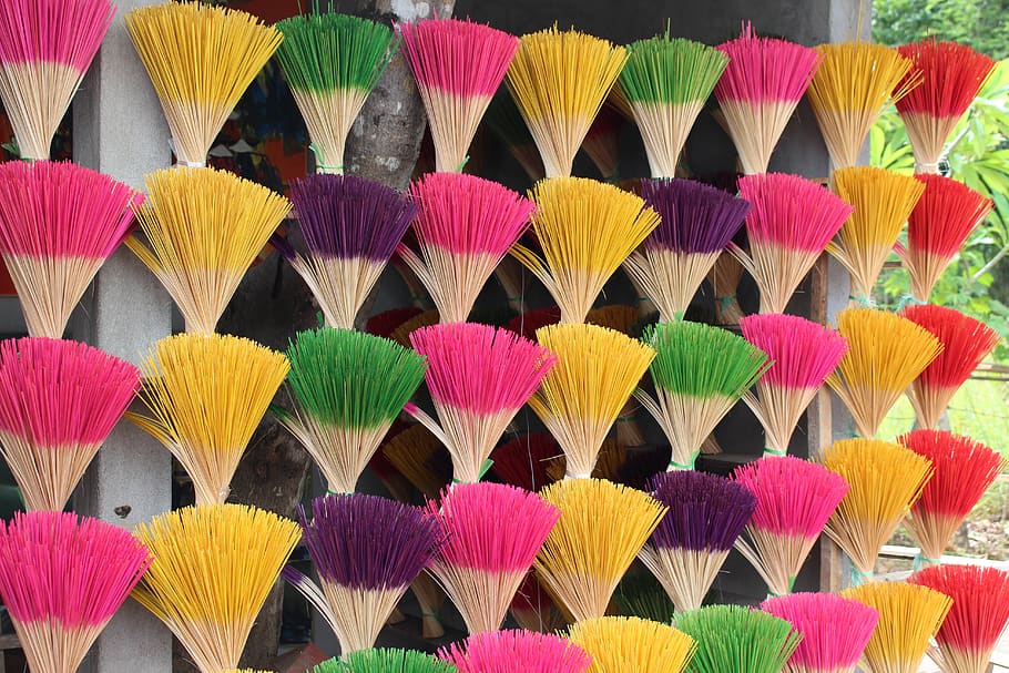 vietnam, hue, multi colored, backgrounds, large group of objects HD wallpaper
