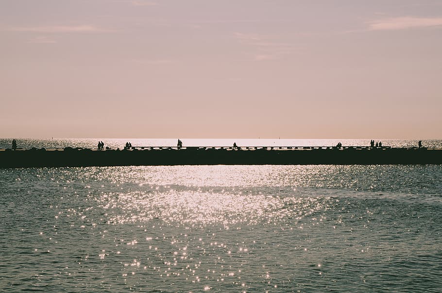 belgium, ostend, people, reflection, water, reflection water HD wallpaper