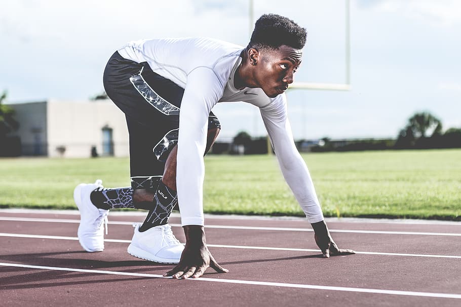 people, man, guy, running, sport, track, field, fitness, athlete HD wallpaper
