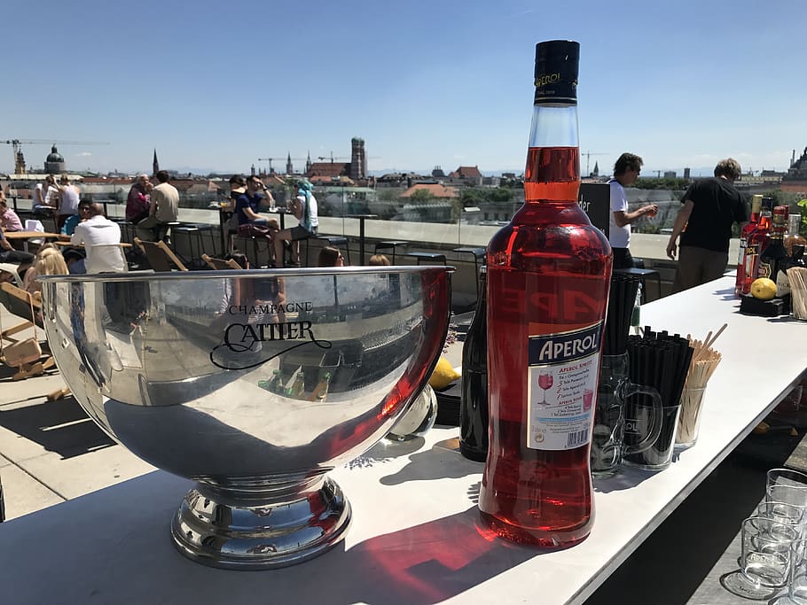 germany, munich, city, rooftops, aperol, summer, sun, cityscape HD wallpaper