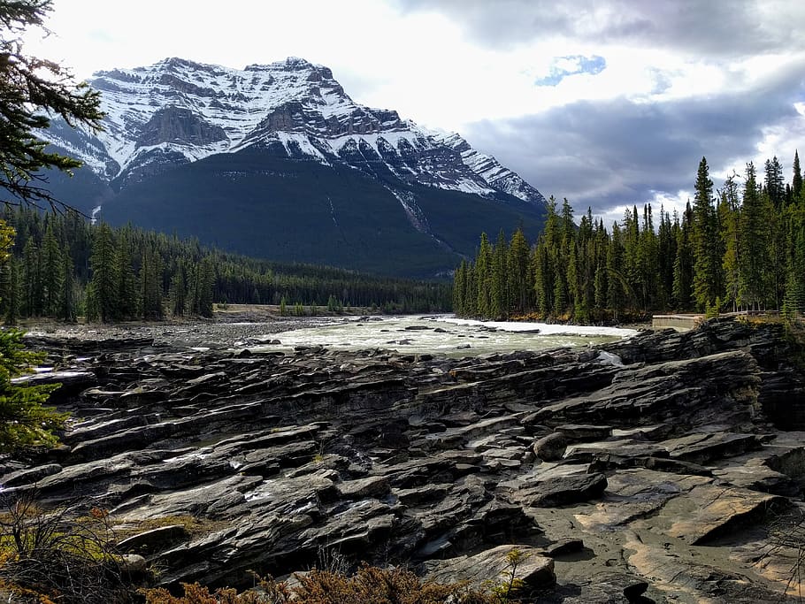 canada, jasper, mountain, beauty in nature, cloud - sky, scenics - nature HD wallpaper