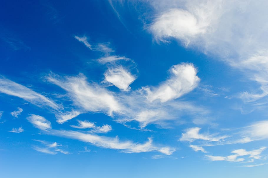 sky, clouds, blue, cloud - sky, nature, beauty in nature, scenics - nature HD wallpaper