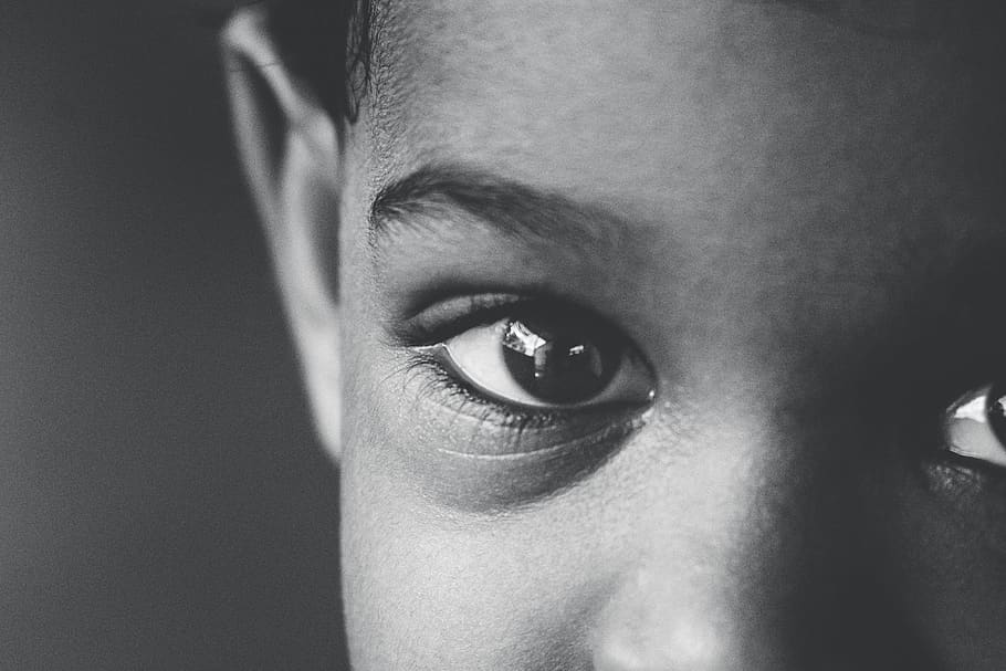 eye, macro, portrait, one person, human body part, close-up HD wallpaper