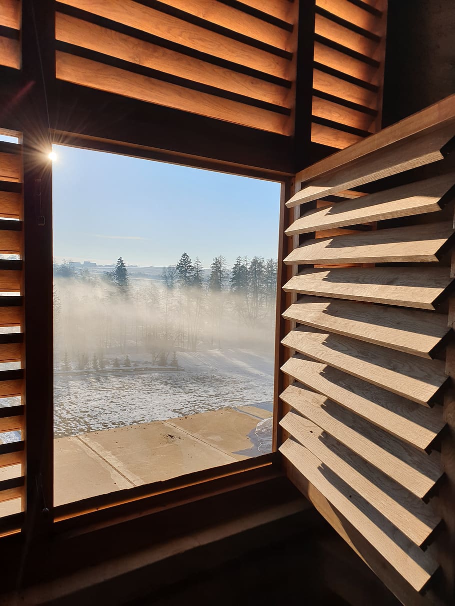 window, opening, fog, sun, views, dom, no people, indoors, nature HD wallpaper