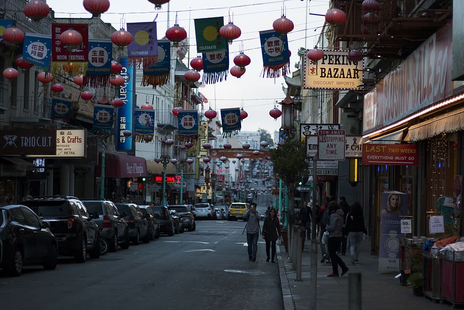 san francisco, united states, chinatown, china town, architecture, HD wallpaper