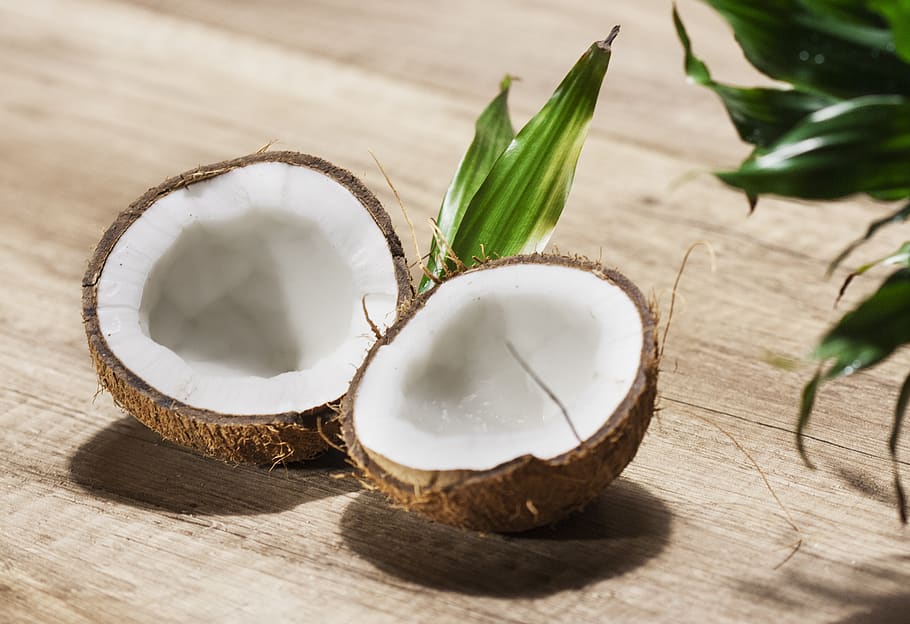 coconut, shell, nuts, food, healthy, natural, eat, tasty, foodstuffs, HD wallpaper
