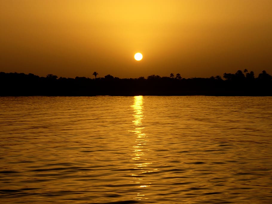 sunset, burma, river, myanmar, twilight, travel, reflection HD wallpaper