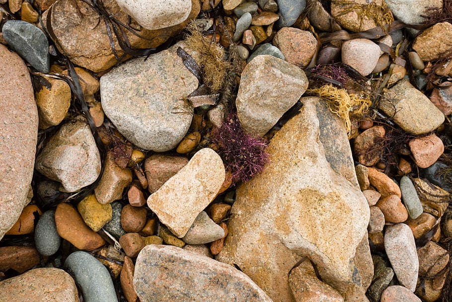 sea, rocks, solid, large group of objects, no people, rock - object HD wallpaper
