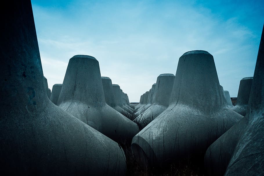 gray rock formation during daytime, sky, no people, nature, architecture HD wallpaper