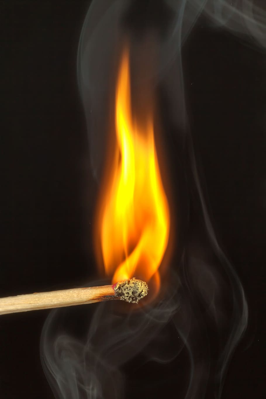 Fired Match, close-up, flame, heat, burning, heat - temperature HD wallpaper