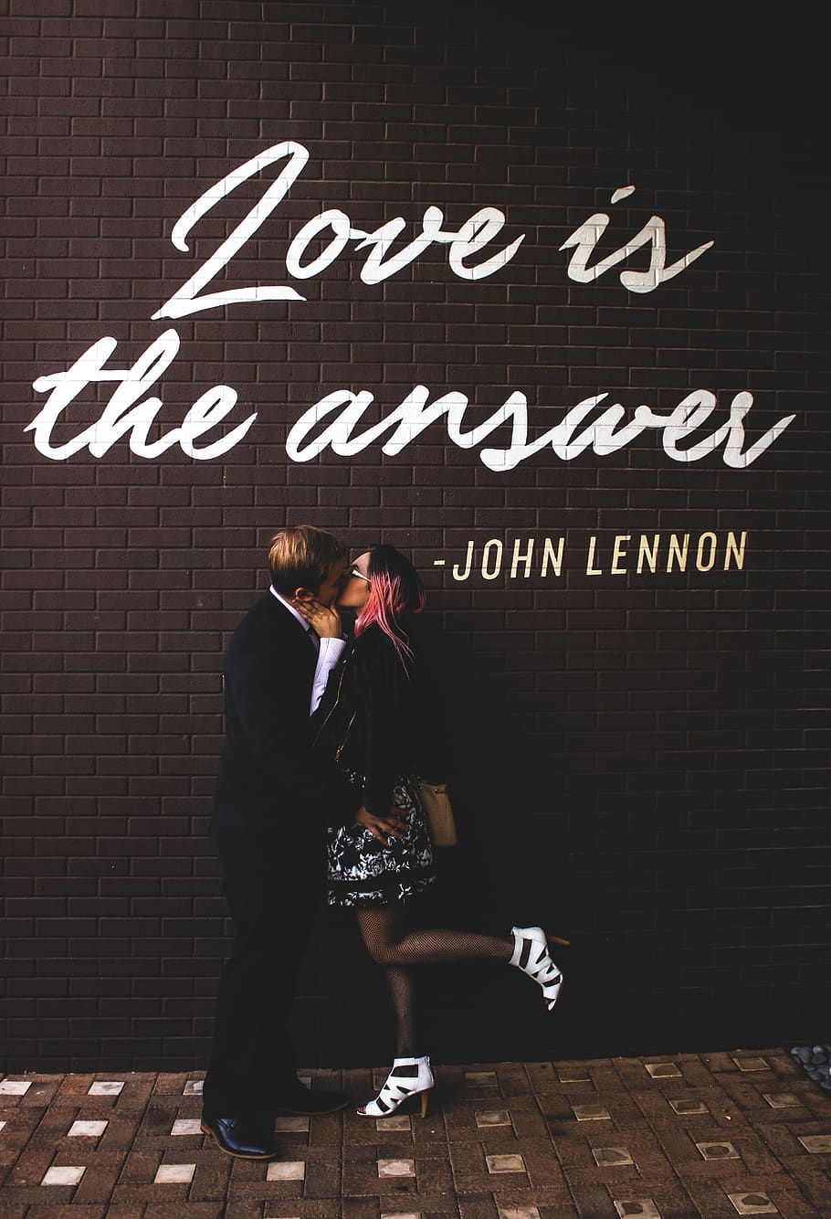 love is the answer by John Lennon, text, western script, communication