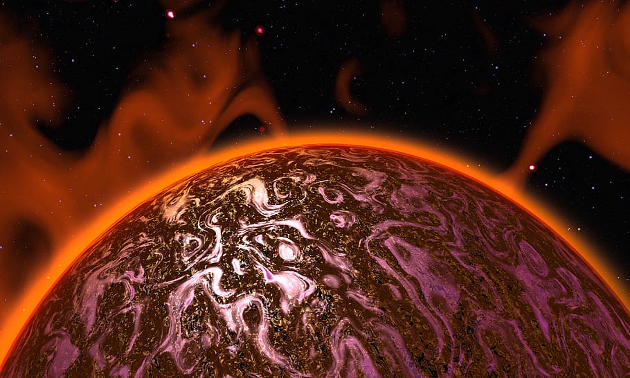 space, planet, alien, universe, cosmos, atmosphere, galaxy, HD wallpaper