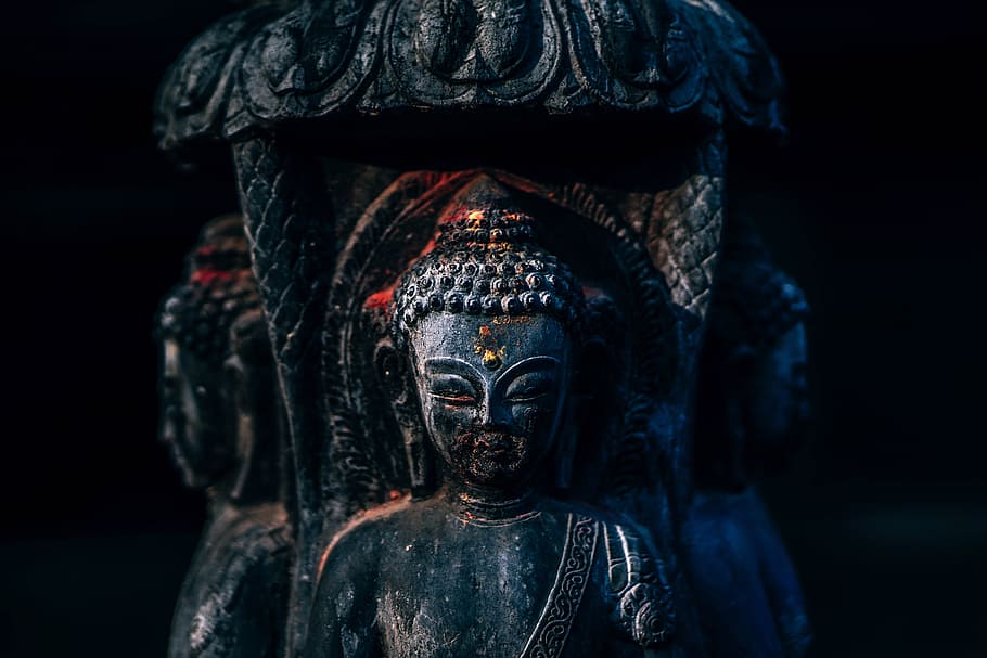 Deep Buddhist Statue, sculpture, human representation, art and craft HD wallpaper