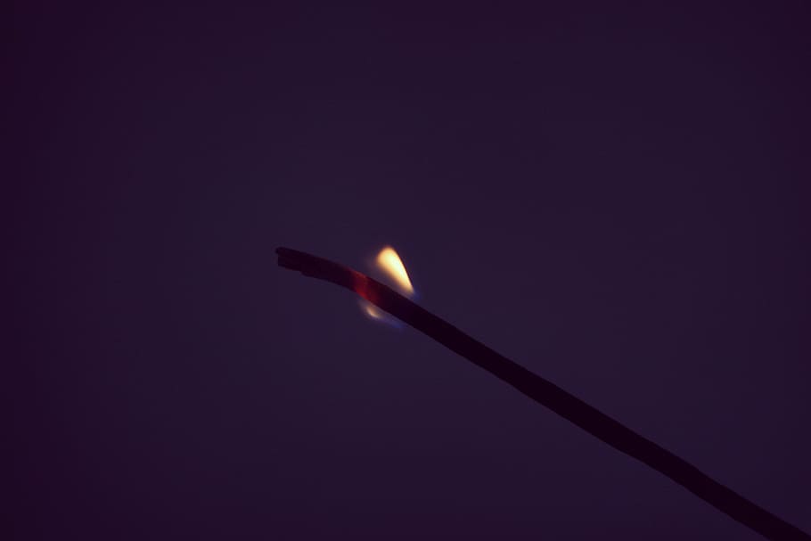 incense, purple, fire, flame, hope, finity, fragnance, burning HD wallpaper