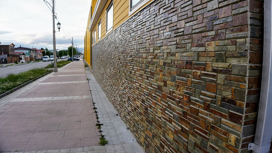 puerto natales, chile, brick, wall, architecture, built structure