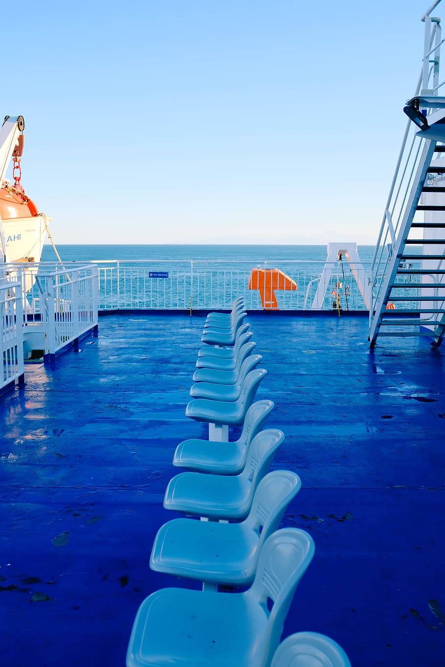 empty outside ship seats during daytime, furniture, chair, transportation HD wallpaper