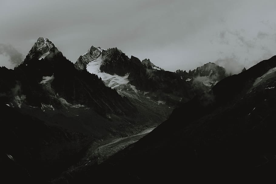 mountain, outdoors, nature, mountain range, peak, ice, adventure HD wallpaper