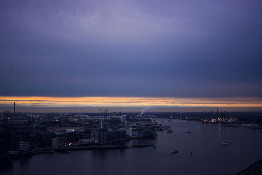 amsterdam, netherlands, clouds, sunset, sundown, color, buildings HD wallpaper
