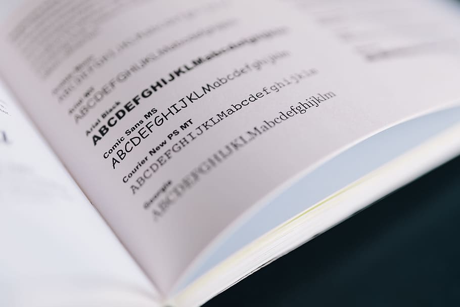 Typography Book, letters, comic sans, business, paper, text, finance HD wallpaper