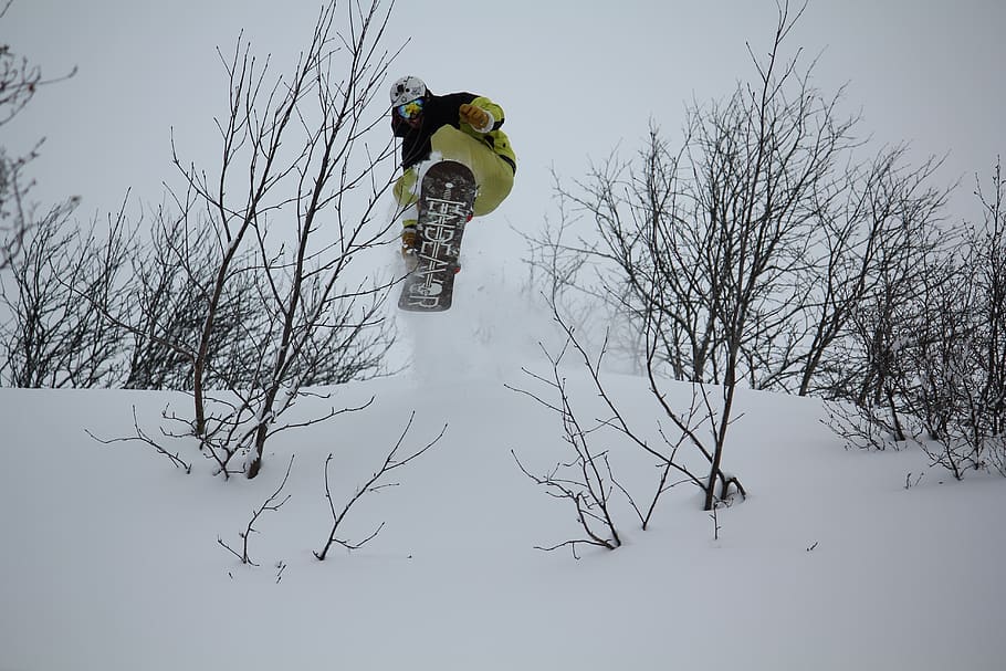 ski, snowboard, winter, mountains, nature, cold, sport, alpine HD wallpaper