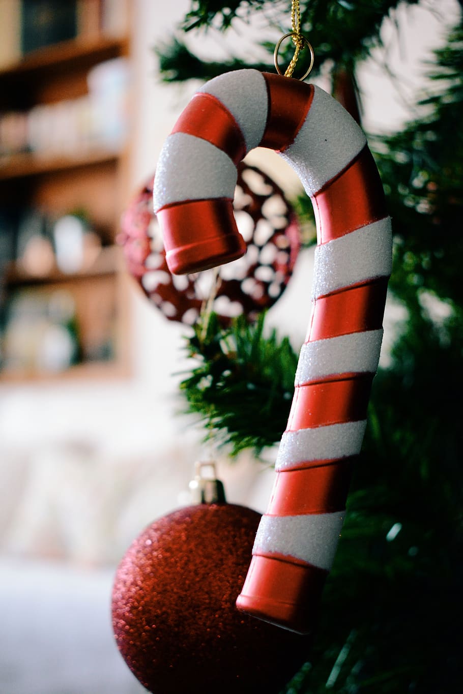 greece, kavala, tree, ornaments, Christmas, design, decor, xmas HD wallpaper