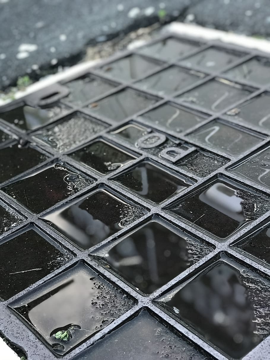 wet, drain, rainy, drainage, weather, grate, no people, metal HD wallpaper
