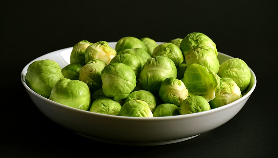 brussels sprouts, green, round, raw, winter vegetables, kohl HD wallpaper