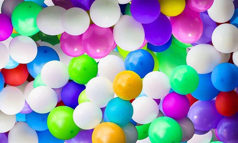 balloon, colorful, nature, object, round, birthday, surprise, HD wallpaper