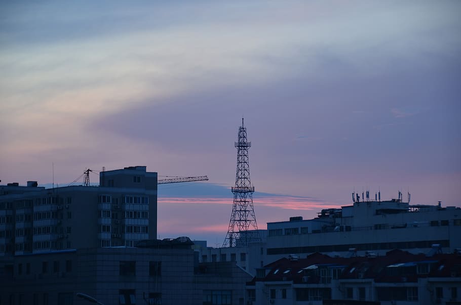 evening, beijing, purple, built structure, architecture, building exterior HD wallpaper
