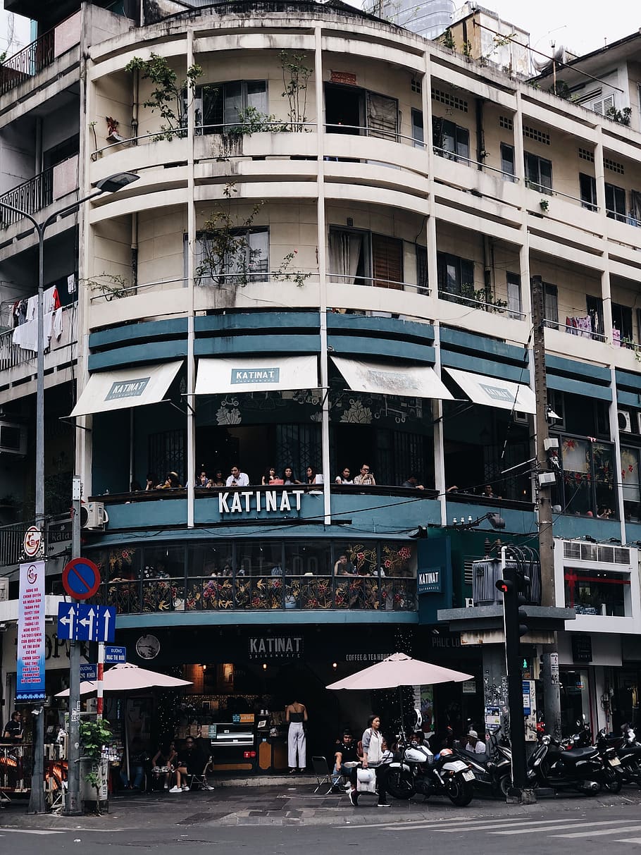 Katinat storefront, built structure, building exterior, architecture HD wallpaper