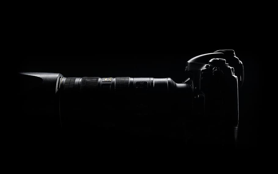 Side View Photo of Black Dslr Camera, camera equipment, camera lens HD wallpaper
