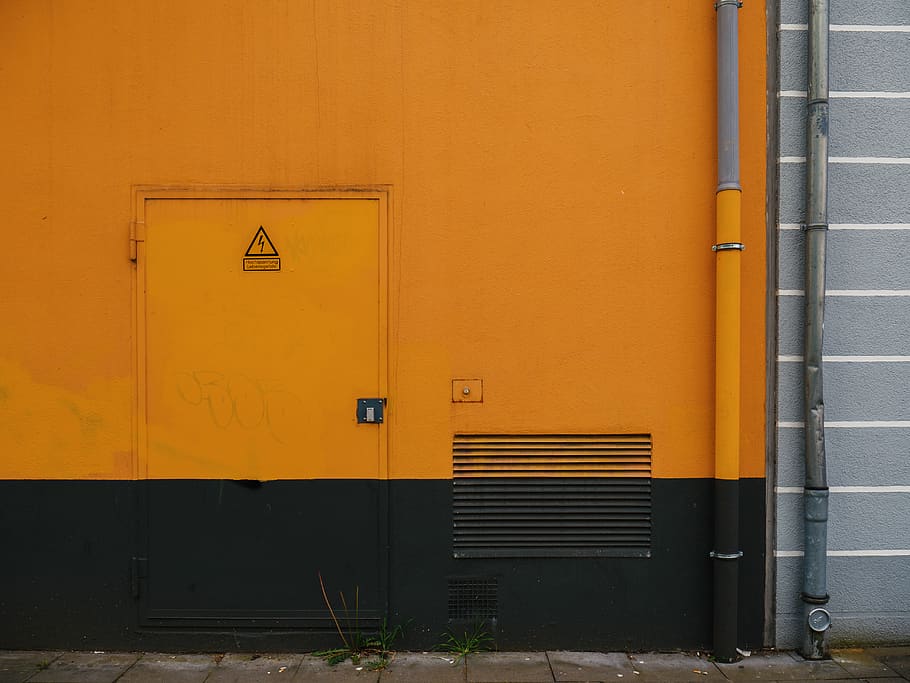 germany, cologne, colorful, divided, buildings, vent, door, HD wallpaper