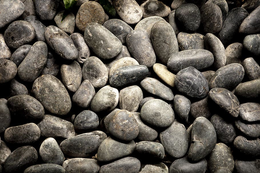 pebble, conceptual, garden, top view, background, stones, rock