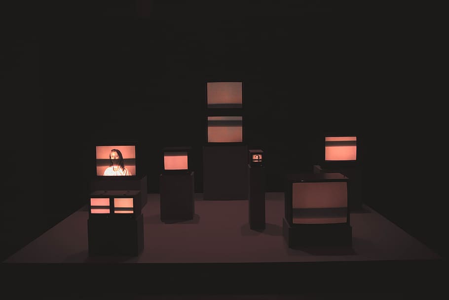 black table lamp lot, indoors, no people, copy space, black background HD wallpaper
