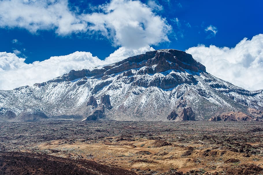 nature, outdoors, mountain, mountain range, spain, parque nacional del teide HD wallpaper