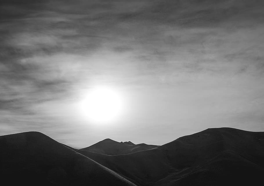 mountain ranges, nature, outdoors, sunlight, flare, countryside HD wallpaper
