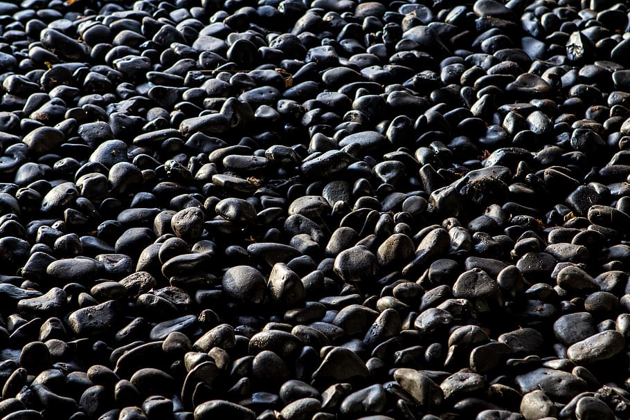 pebbles, stone, stones, dark, black, house, decoration, house exterior HD wallpaper