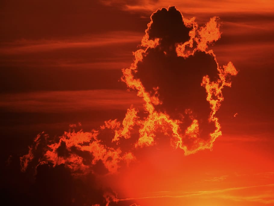 india, coimbatore, cloud - sky, beauty in nature, sunset, orange color HD wallpaper