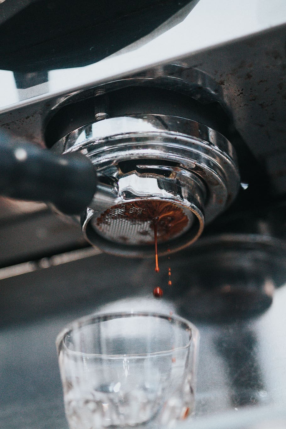 background, wallpaper, espressoshot, coffee, close-up, pouring HD wallpaper