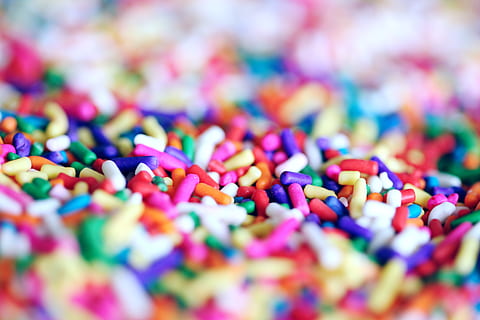 Assorted-color Sprinkles, assortment, backgrounds, baking, birthday HD wallpaper