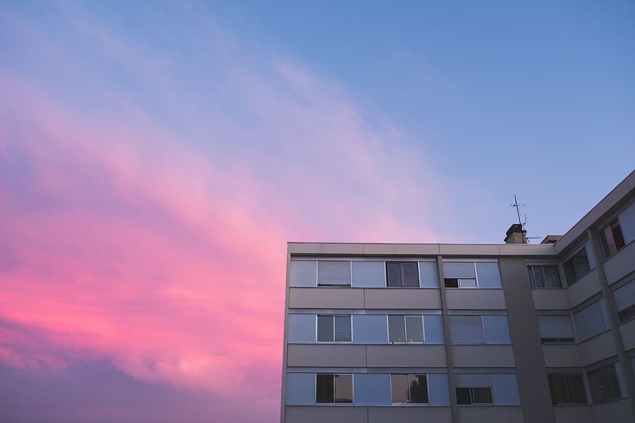 france, lyon, sky, architecture, sunset, dusk, coulour, building HD wallpaper