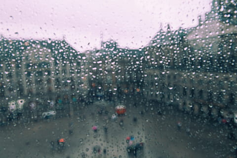 amsterdam, netherlands, raindrops, cold, window, city, wet HD wallpaper