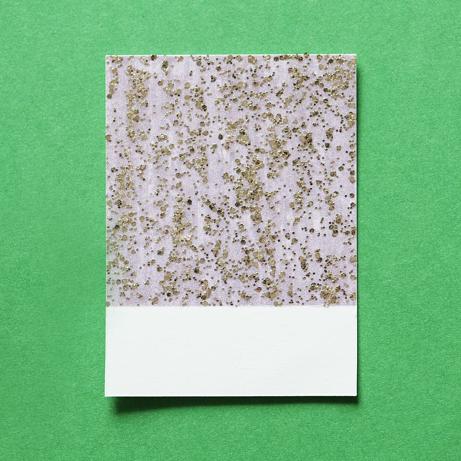 White and Green Paper on Green Surface, background, card, close-up HD wallpaper