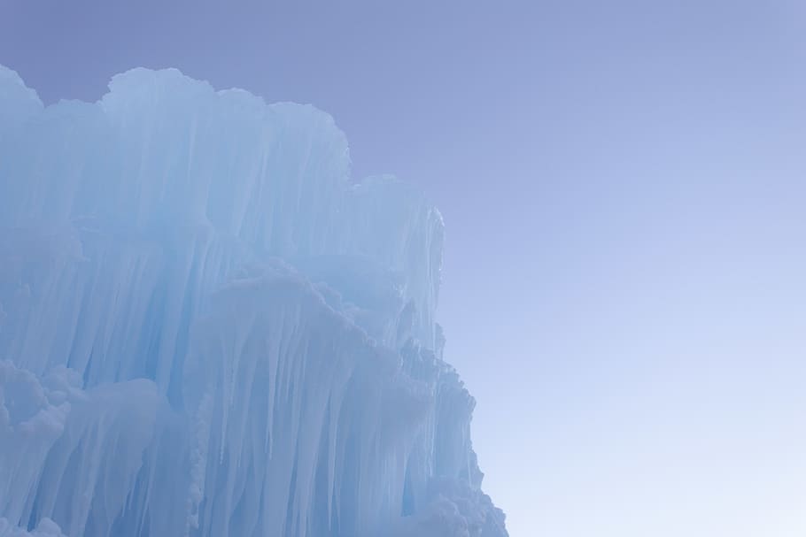 icy moutnain, beauty in nature, sky, tranquility, winter, cold temperature HD wallpaper